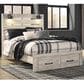 Ashley Cambeck Queen Storage Bed in Whitewash with Lighting, , large