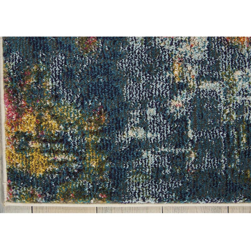 Nourison Celestial CES09 5&#39;3&quot; x 7&#39;3&quot; Blue and Yellow Area Rug, , large