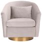 Safavieh Clara Swivel Tub Chair in Pale Taupe, , large