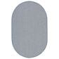 Nourison Courtyard Ivory and Blue 5" x 8" Oval Indoor/Outdoor Area Rug, , large