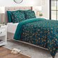 5-Piece King Velvet Duvet Set in Bramble Teal, , large
