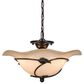 Vaxcel Vine 15" 2-Light Semi Flush Mount in Oil Shale, , large