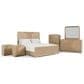 Furniture of America Tangentry 6-Piece Queen Bedroom Set in Natural, , large