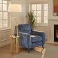 LumiSource Carly Accent Chair in Blue, , large
