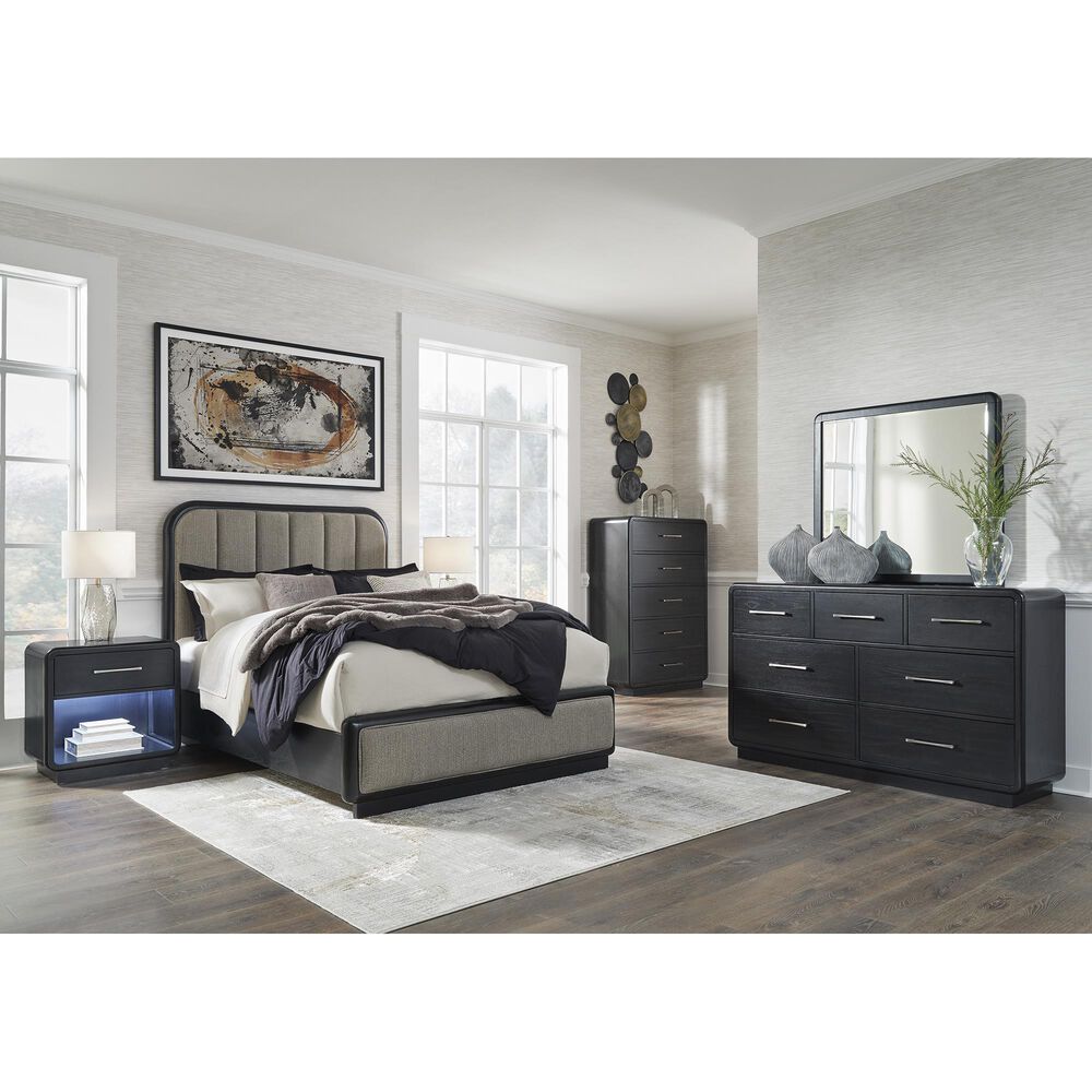 Millenium Rowanbeck 3-Piece Queen Bedroom Set in Black, , large