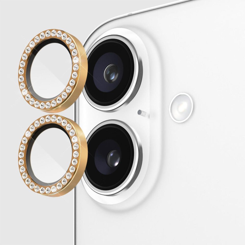 Kate Spade Aluminum Ring Lens Protector for iPhone 16 / iPhone 16 Plus in Stone, , large