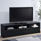 Coaster Rutland 78" TV Stand Media Console in Black, , large