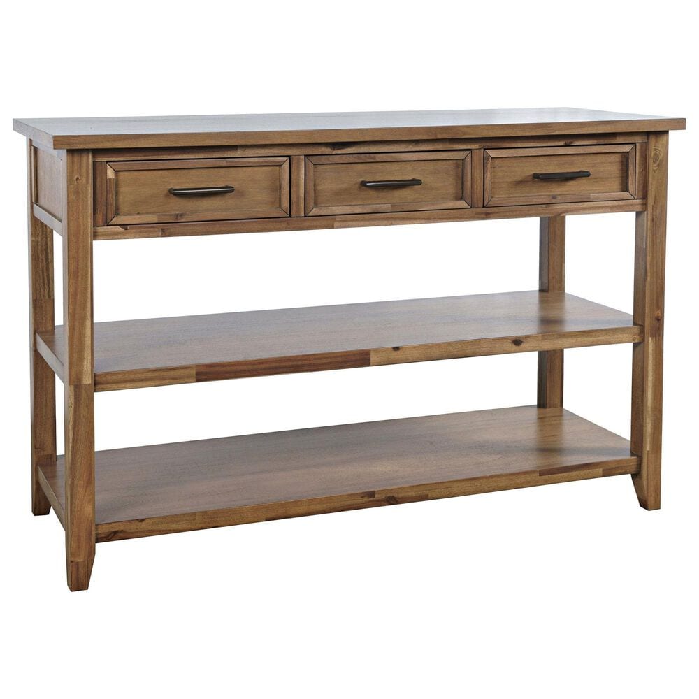 Jofran Claremont Sofa Table in Brown, , large