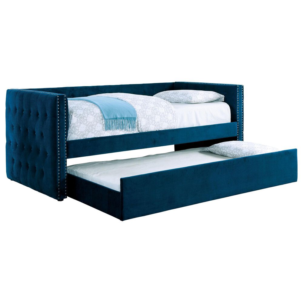 Furniture of America Rogers Daybed in Navy, , large