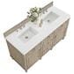 James Martin Vanities Lorelai 60" Double Vanity in Whitewashed Oak with 3 cm White Zeus Quartz Top, , large