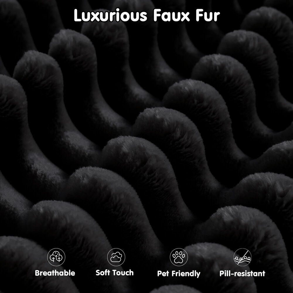 HOMLUX 104" Cloud Sectional Couch Upholstered Modular Sofa with Left L-Shape Chaise, Corduroy Fabric in Black, , large