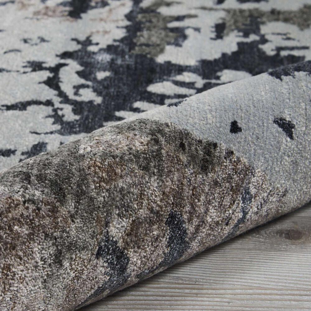 Nourison Silk Shadows 7&#39;9&quot; x 9&#39;9&quot; Silver and Grey Area Rug, , large