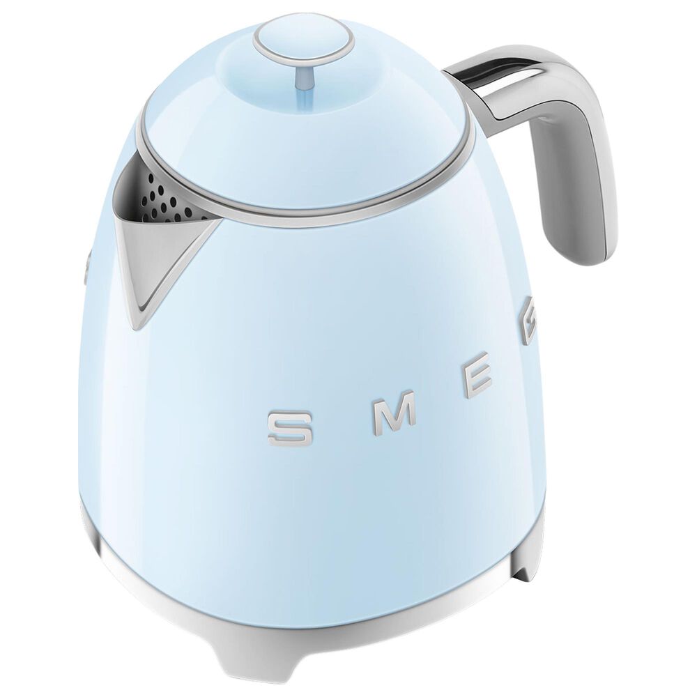 SMEG 3-Cup Stainless Steel Retro Style Mini Electric Kettle in Pastel Blue, , large