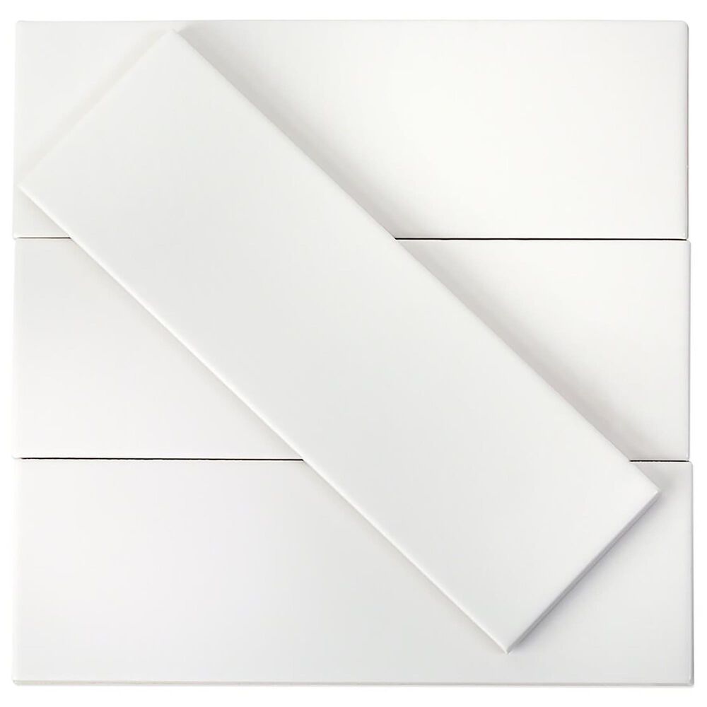 Soho Studio Soho White 3&quot; x 9&quot; Ceramic Tile, , large