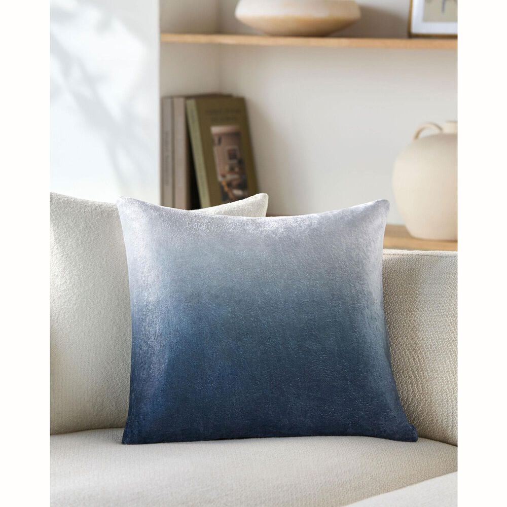 Surya Ryazan 20&quot; Square Pillow Cover in Steel Blue, , large