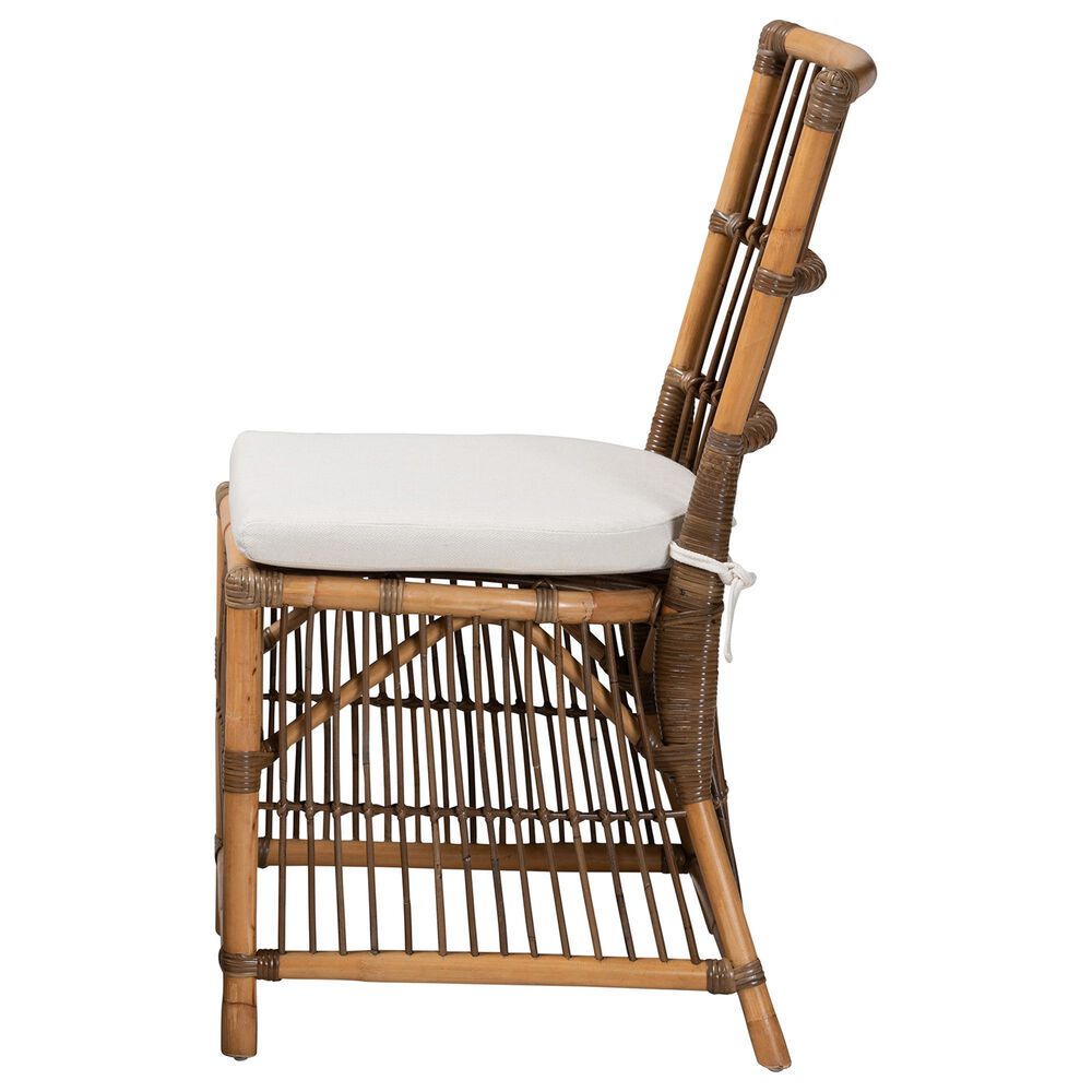 Baxton Studio Kim Side Chair in Natural Brown, , large