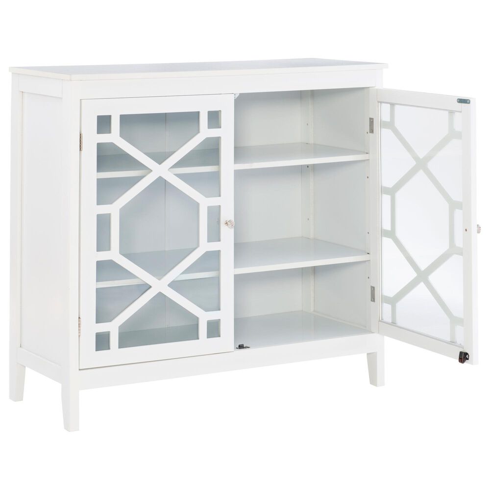 Linon Home Decor Fetti Large Cabinet in White, , large