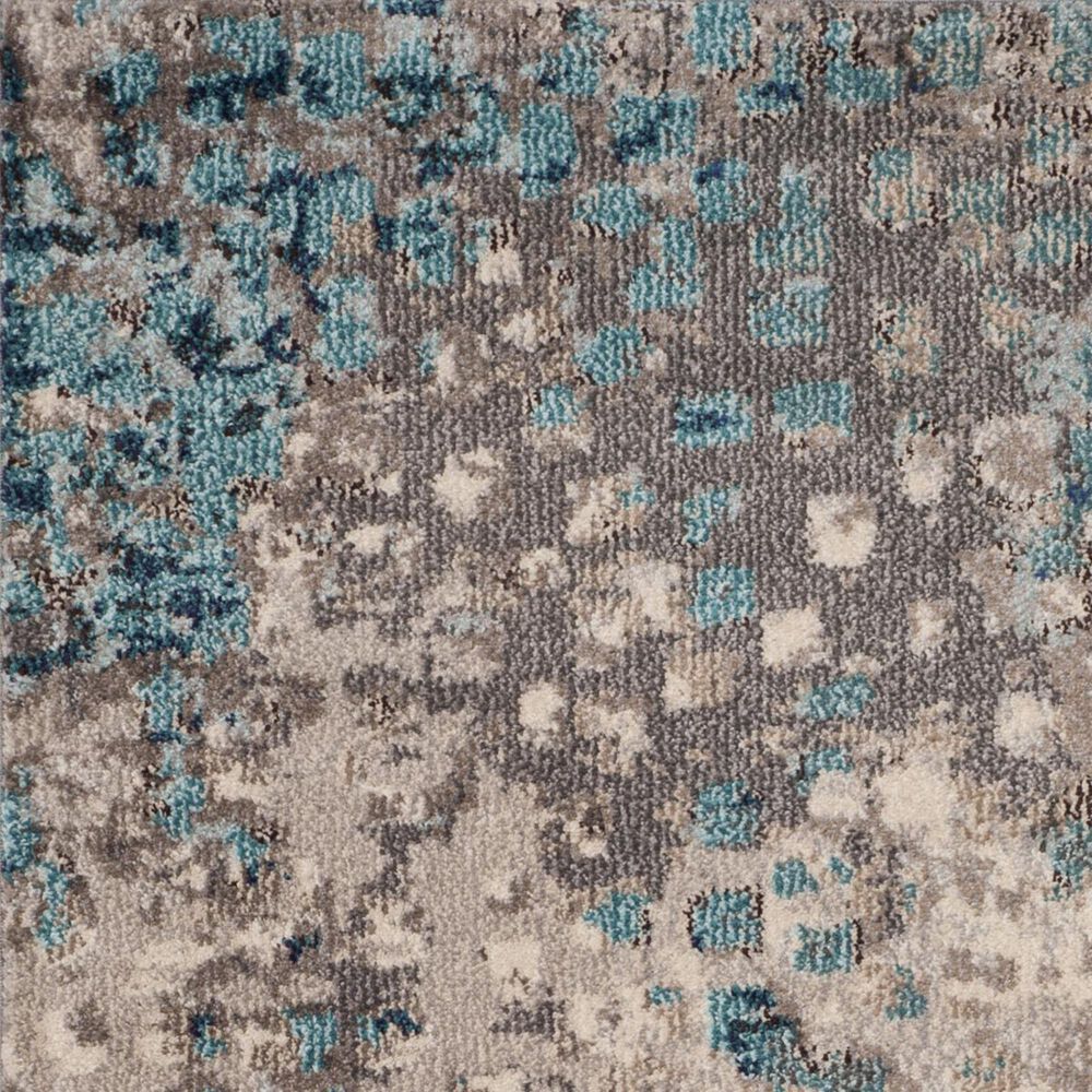 Safavieh Monaco MNC225E-5R 5&#39; Round Grey/Light Blue Round Area Rug, , large