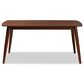 Baxton Studio Edna Dining Table in Walnut - Table Only, , large