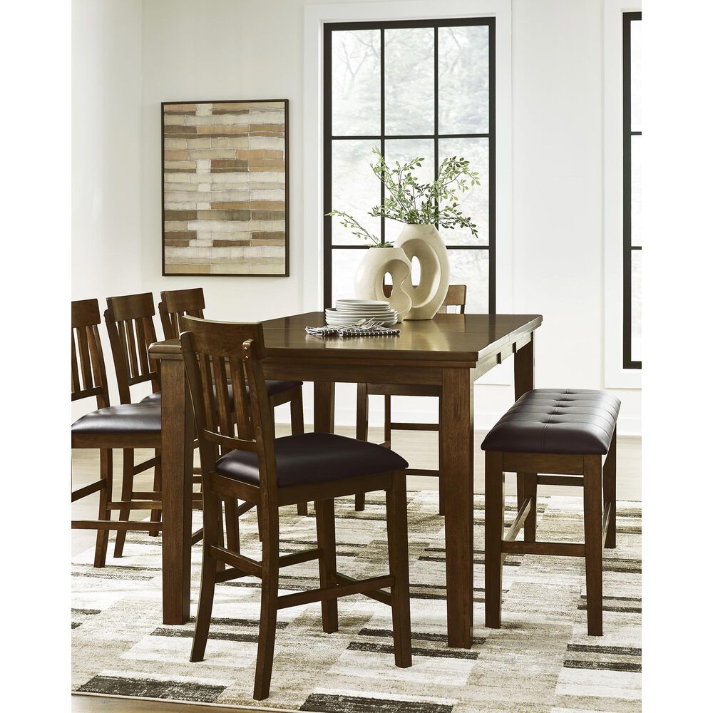 Ashley Ralene Counter Height Table in Burnished Dark Brown - Table Only, , large