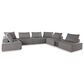 Ashley Bree Zee 8-Piece Outdoor Conversation Set with End Table in Brown, , large
