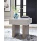 Ashley Jorlaina Square End Table in Light Grayish Brown, , large