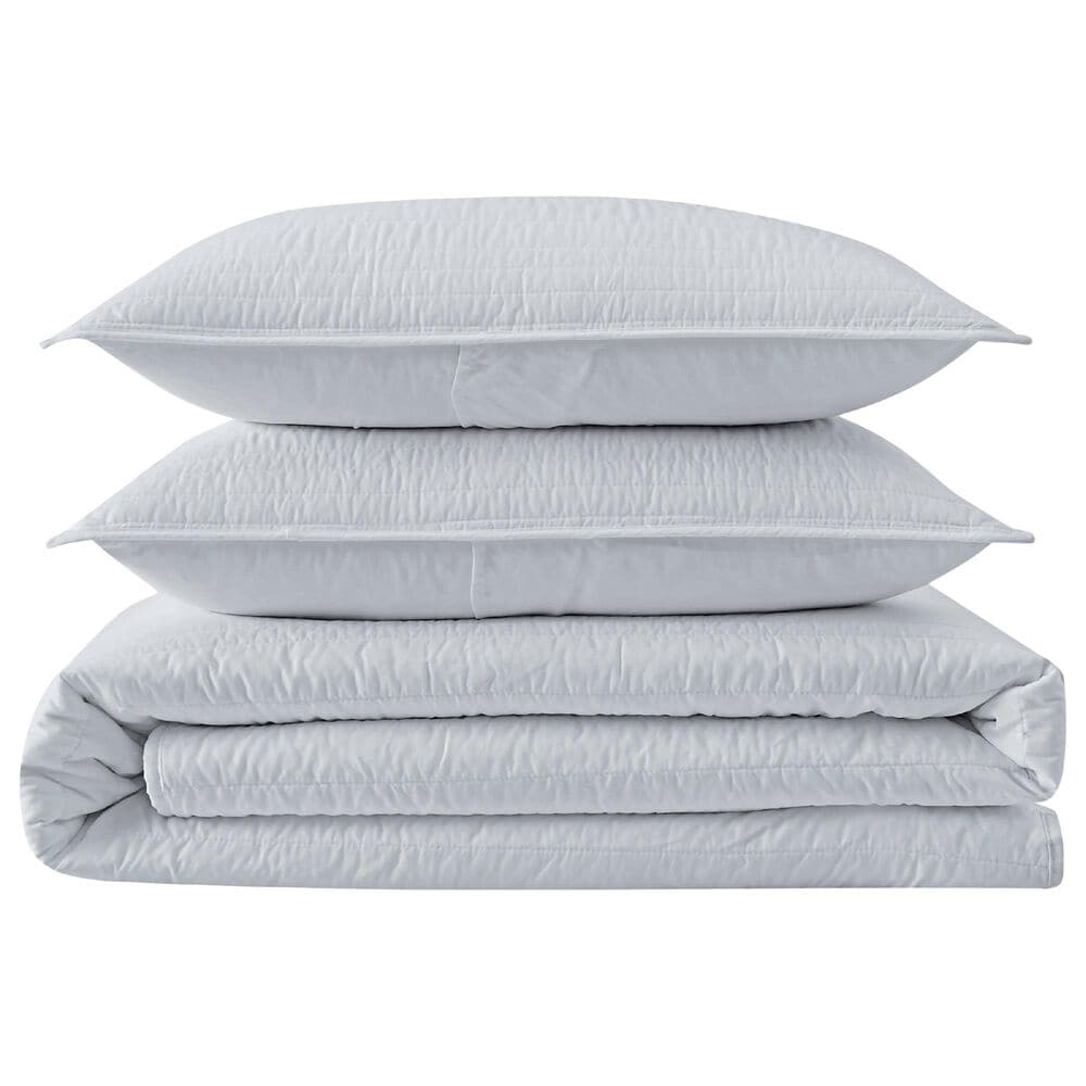 Pem America Truly Calm Antimicrobial 3-Piece Full/Queen Quilt Set in Grey, , large