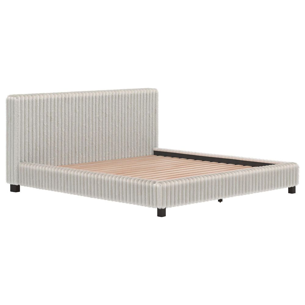 Ashley Zuraleus King Upholstered Platform Bed in Gray, , large