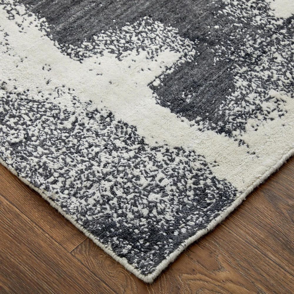 Feizy Coda 8930F 3&#39;6&quot; x 5&#39;6&quot; Black and White Area Rug, , large