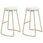 Zuo Modern Bree Barstool in White and Gold (Set of 2), , large