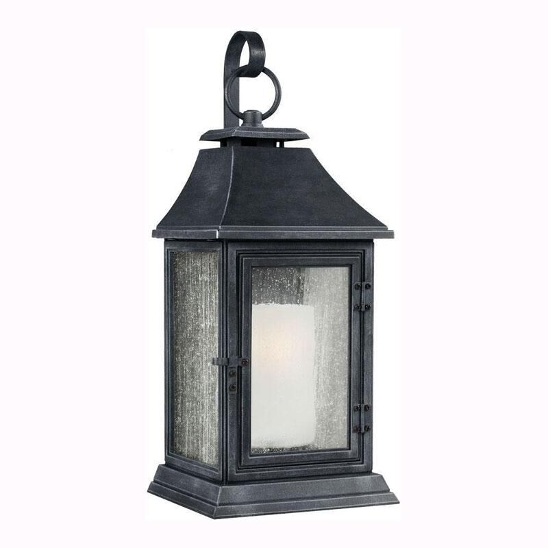 Other The Shepherd 1 Light 35 Outdoor Wall Sconces in Dark Weathered Zinc NFM