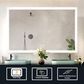 Lexora Home Aurorium 60" x 36" LED Vanity Mirror in White, , large