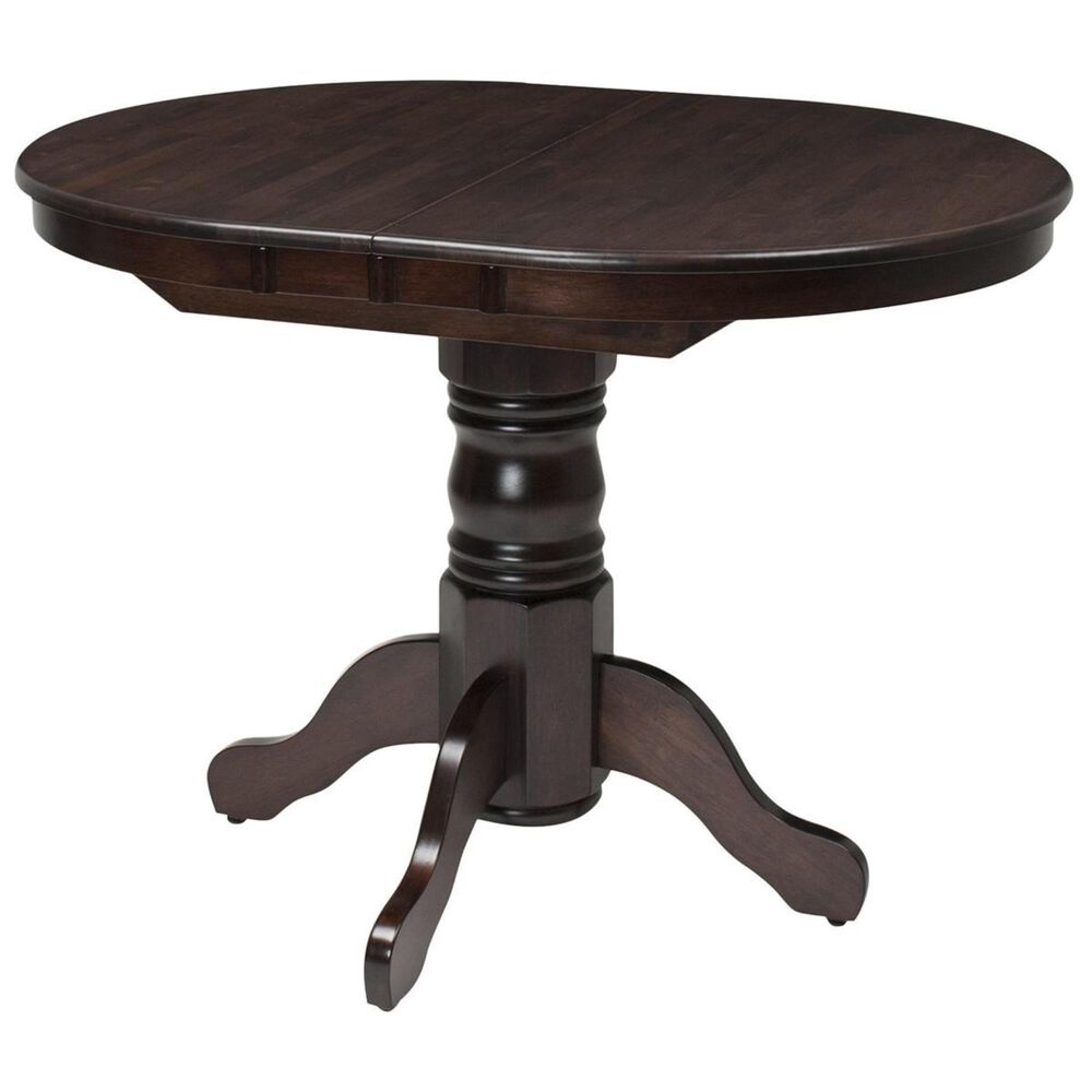 CorLiving Dillon Pedestal Dining Table in Cappuccino - Table Only, , large