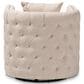 Baxton Studio Micah Swivel Chair in Beige, , large