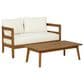 Linon Home Decor Breton 2-Piece Outdoor Conversation Set in Brown, , large