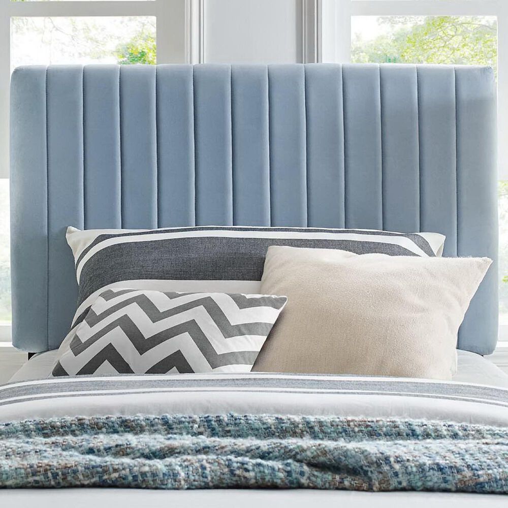 Modway Keira Upholstered Twin Headboard in Light Blue, , large