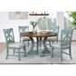 Furniture of America Gross Dining Chair in Antique Light Blue (Set of 2), , large
