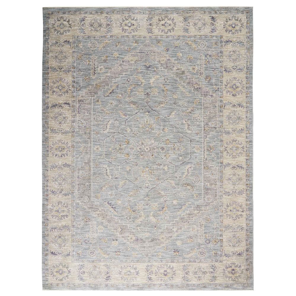 Nourison Infinite 7"10" x 10"4" Blue Area Rug, , large
