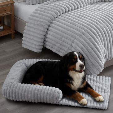 Hallmart Collectibles Chaise Sofa Large Gray Pet Bed, , large