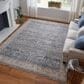 Feizy Pasha 5" x 7"6" Blue and Ivory Area Rug, , large