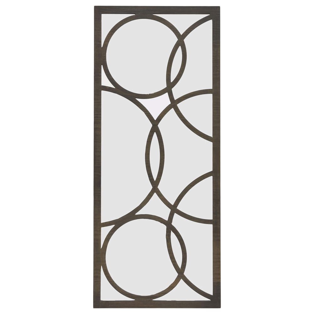 Three Hands Wall Decorative Mirror in Brown, , large