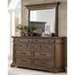 New Heritage Mar Vista 4 Piece King Bedroom Set in Brushed Walnut, , large