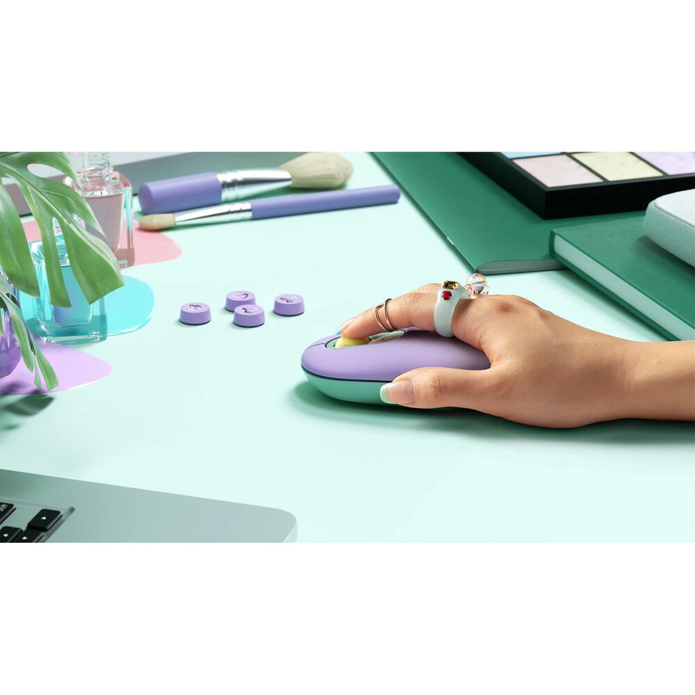 Logitech Pop Mouse with Emoji in Violet, , large