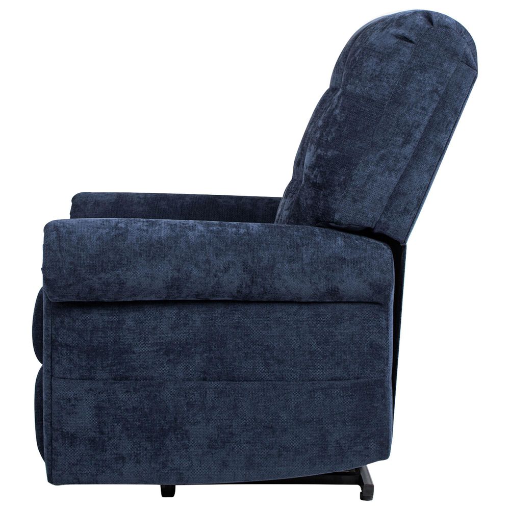 Jennifer Taylor Home Irwin Power Lift Assistance Recliner Chair in Dusk Navy Blue, , large