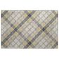 Dalyn Rug Company Soft Essentials Plaid Granite 2"6" x 3"10" Indoor/Outdoor Area Rug, , large