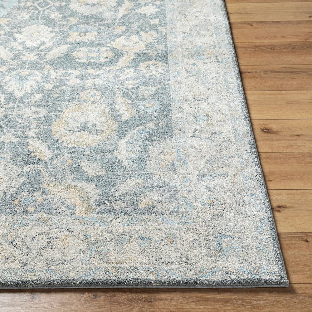 Surya Avellino 5&#39;3&quot; x 7&#39; Light Beige, Gray, Pale Blue, Tan, Deep Teal, Denim and Light Olive Area Rug, , large