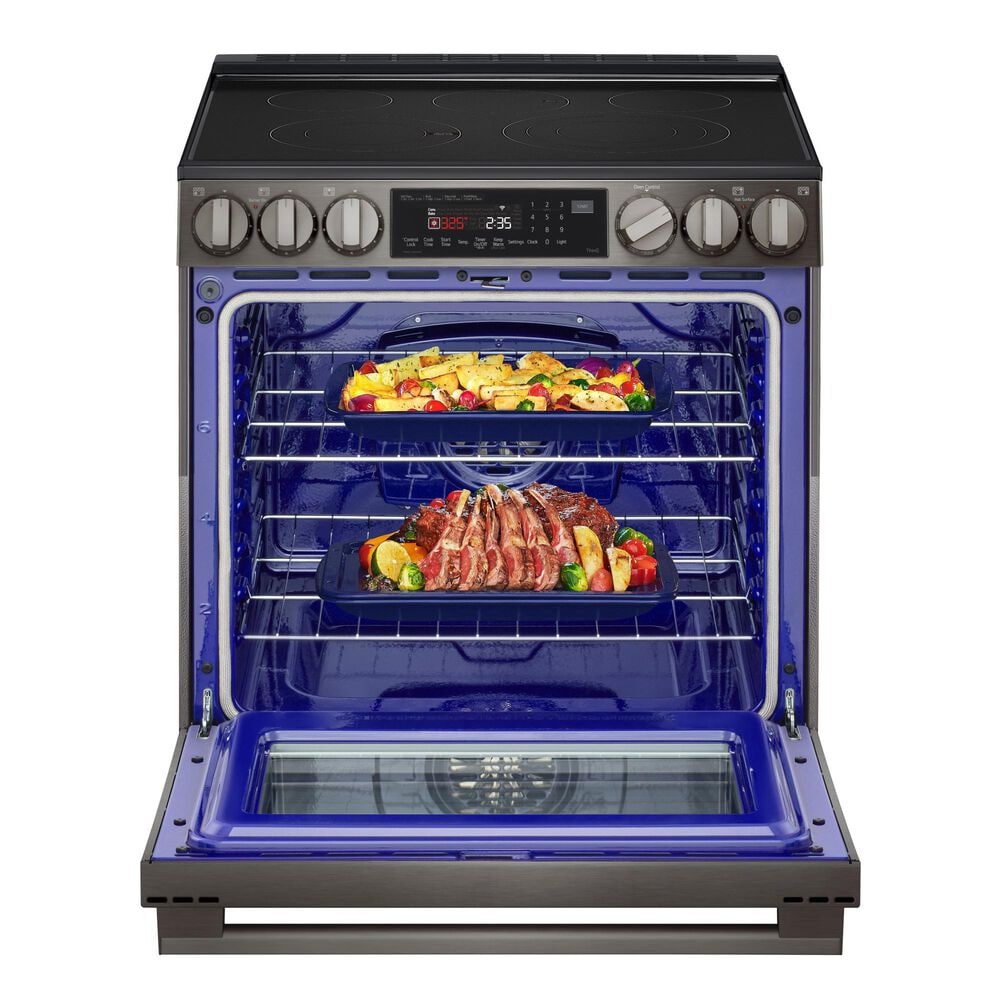 LG 6.3 Cu. Ft. Smart Wi-Fi Enabled ProBake Convection InstaView Electric Slide-In Range in Black Stainless Steel, , large