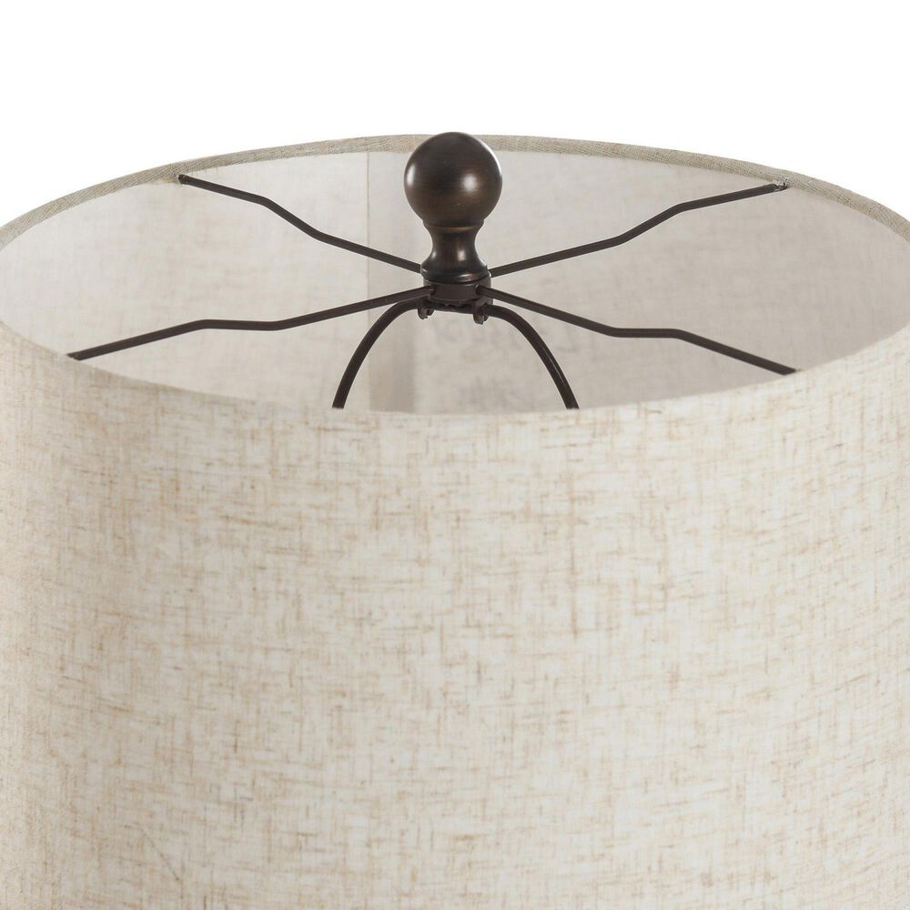 Flair Industries Roanoke Rustic Table Lamp in Dark Brown and Dark Gray, , large