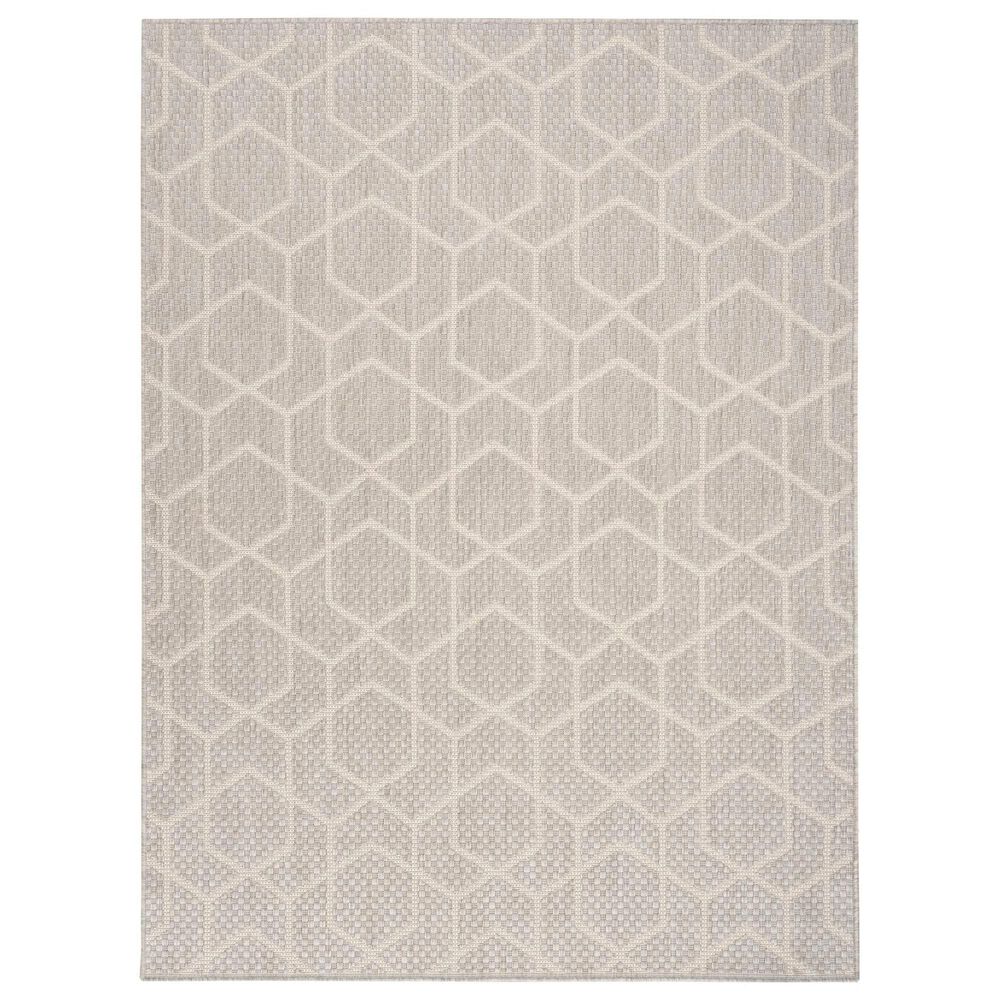 Nourison Horizon HOZ01 Grey 10&#39; x 14&#39; Indoor/Outdoor Area Rug, , large