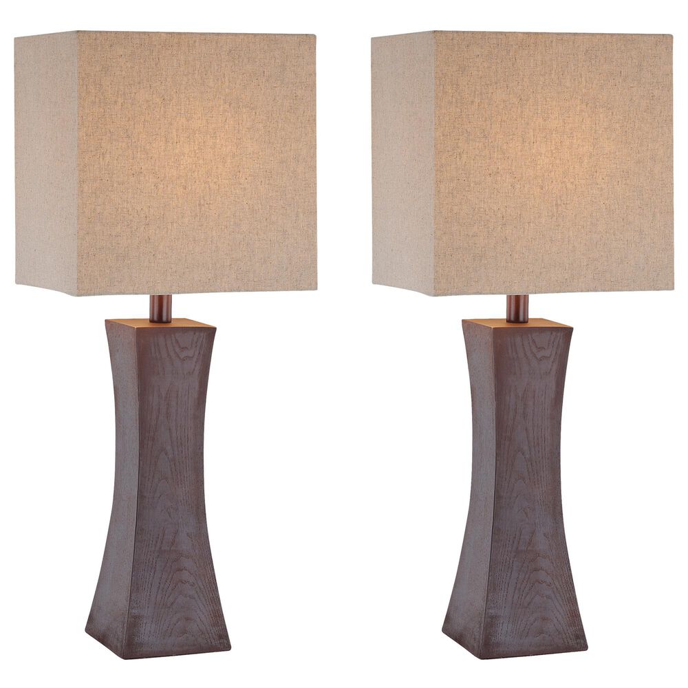 Lite Source Enkel Table Lamp in Dark Walnut (Set of 2), , large